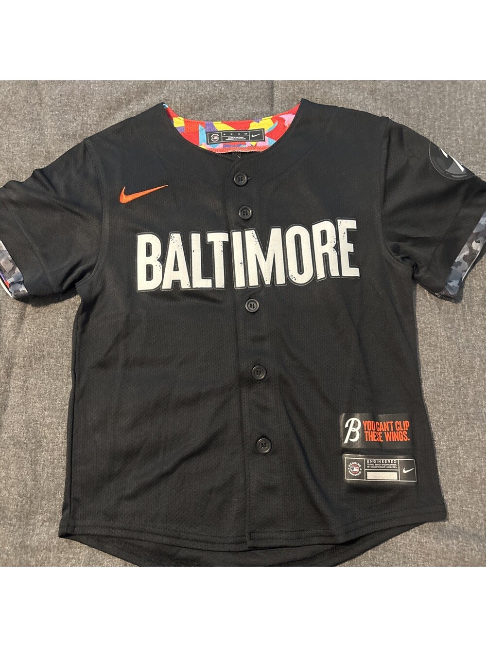 Nike Youth Baltimore Orioles Black City Connect Baseball Jersey Size Medium NWT